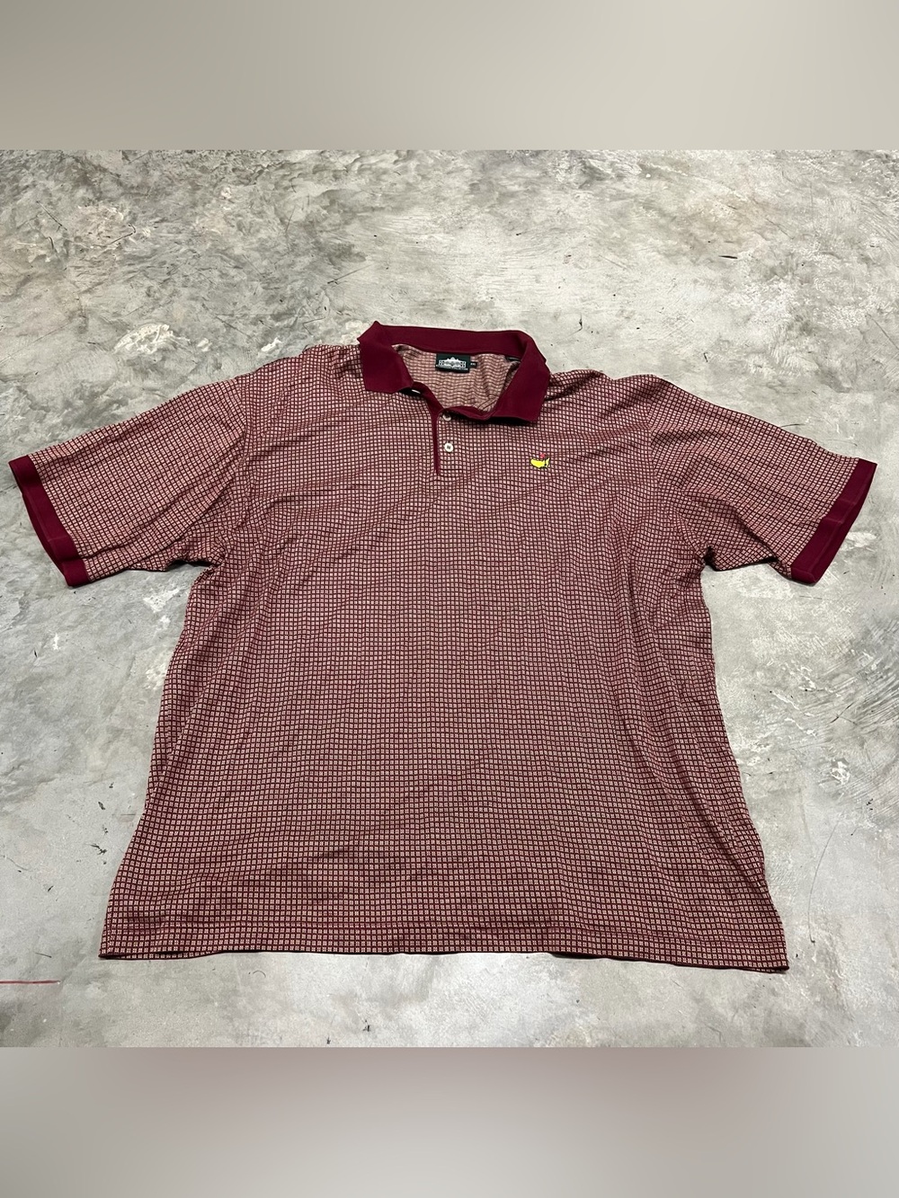 Masters Clubhouse Collection Augusta National Golf Club Polo Shirt Maroon XXL